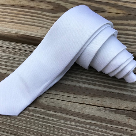 Lot of 3 Ties Men Fashion Tie Red Black White Slim - Picture 4 of 6